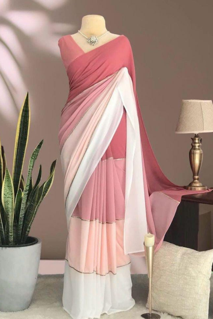 Beautiful Designer Party Wear Soft Georgette Saree