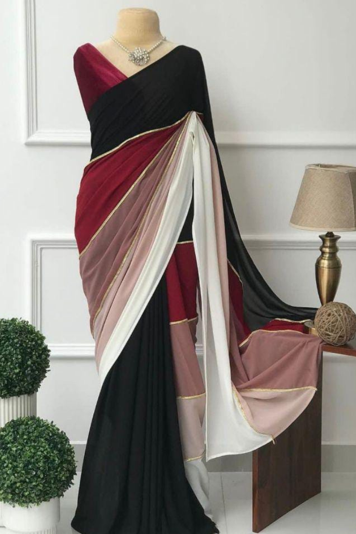 Beautiful Designer Party Wear Soft Georgette Saree