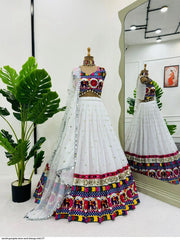 NAVRATRI GEORGETTE MIRROR WORK LEHENGA CHOLI 277